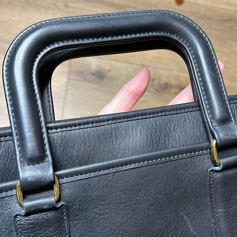 Vintage Coach Black Leather Briefcase 💼 - Picture 11 of 13